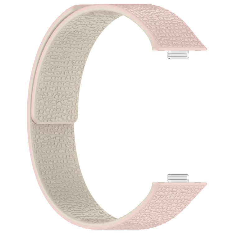 For Huawei Watch Fit4 / Fit4 Pro / Fit3 Lychee Texture Soft Magnetic Silicone Watch Band
