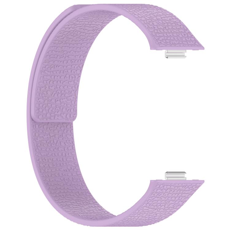 For Huawei Watch Fit4 / Fit4 Pro / Fit3 Lychee Texture Soft Magnetic Silicone Watch Band