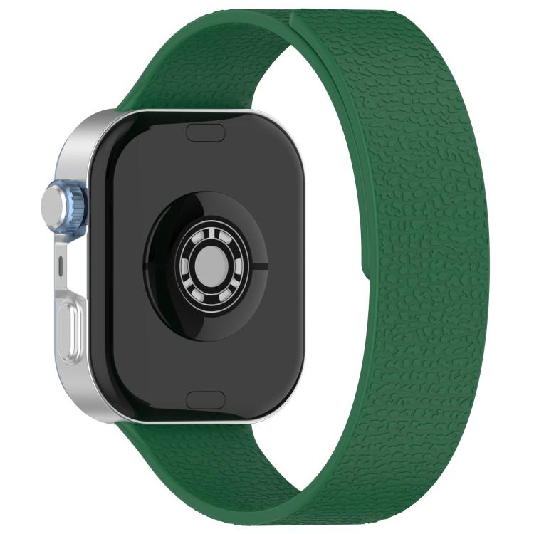 For Huawei Watch Fit4 / Fit4 Pro / Fit3 Lychee Texture Soft Magnetic Silicone Watch Band