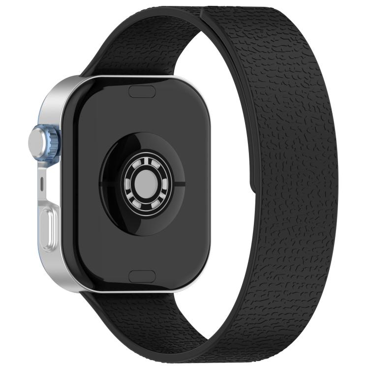 For Huawei Watch Fit4 / Fit4 Pro / Fit3 Lychee Texture Soft Magnetic Silicone Watch Band