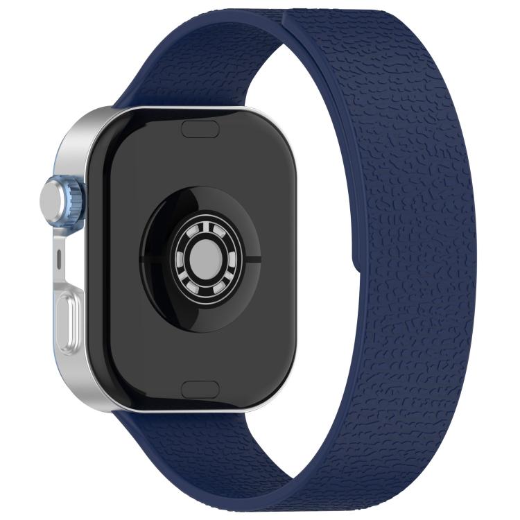 For Huawei Watch Fit4 / Fit4 Pro / Fit3 Lychee Texture Soft Magnetic Silicone Watch Band