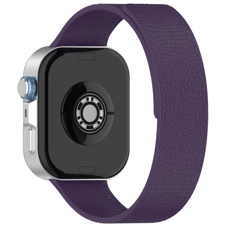 For Huawei Watch Fit4 / Fit4 Pro / Fit3 Lychee Texture Soft Magnetic Silicone Watch Band