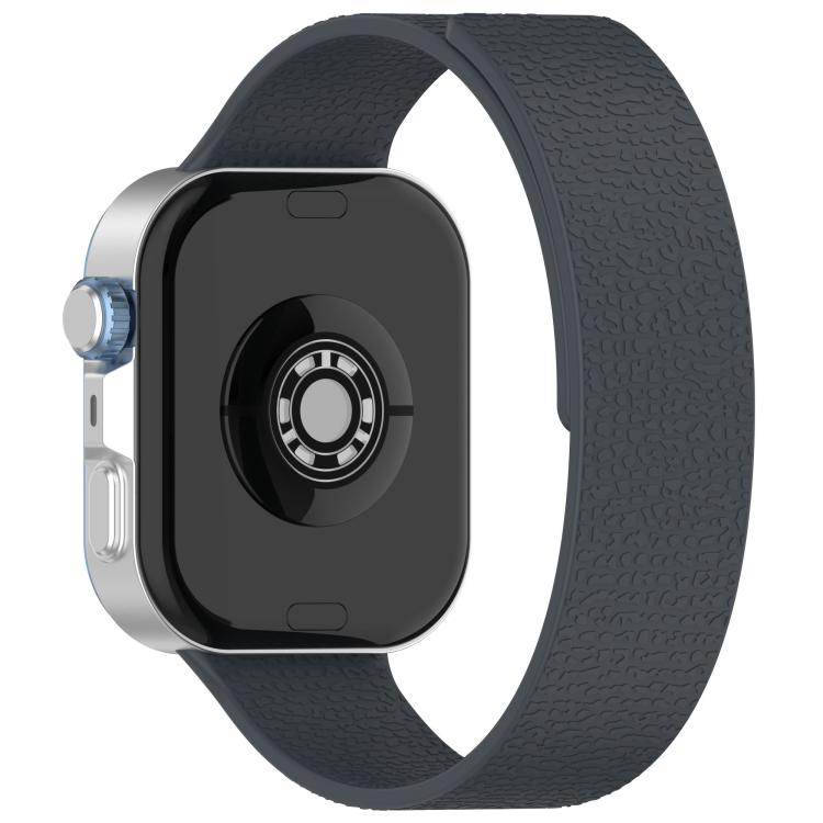 For Huawei Watch Fit4 / Fit4 Pro / Fit3 Lychee Texture Soft Magnetic Silicone Watch Band