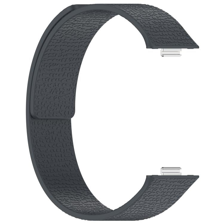 For Huawei Watch Fit4 / Fit4 Pro / Fit3 Lychee Texture Soft Magnetic Silicone Watch Band