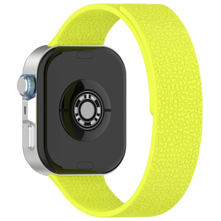 For Huawei Watch Fit4 / Fit4 Pro / Fit3 Lychee Texture Soft Magnetic Silicone Watch Band