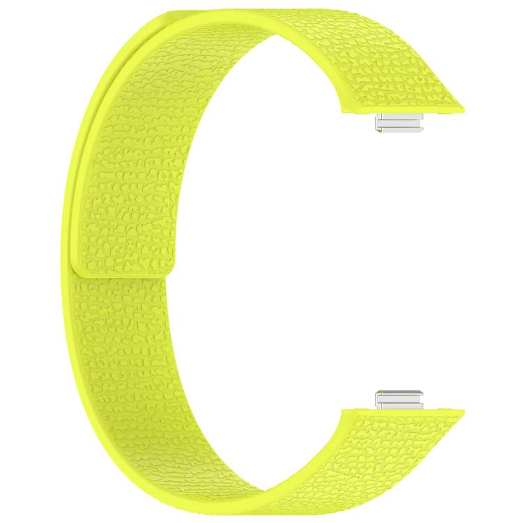 For Huawei Watch Fit4 / Fit4 Pro / Fit3 Lychee Texture Soft Magnetic Silicone Watch Band