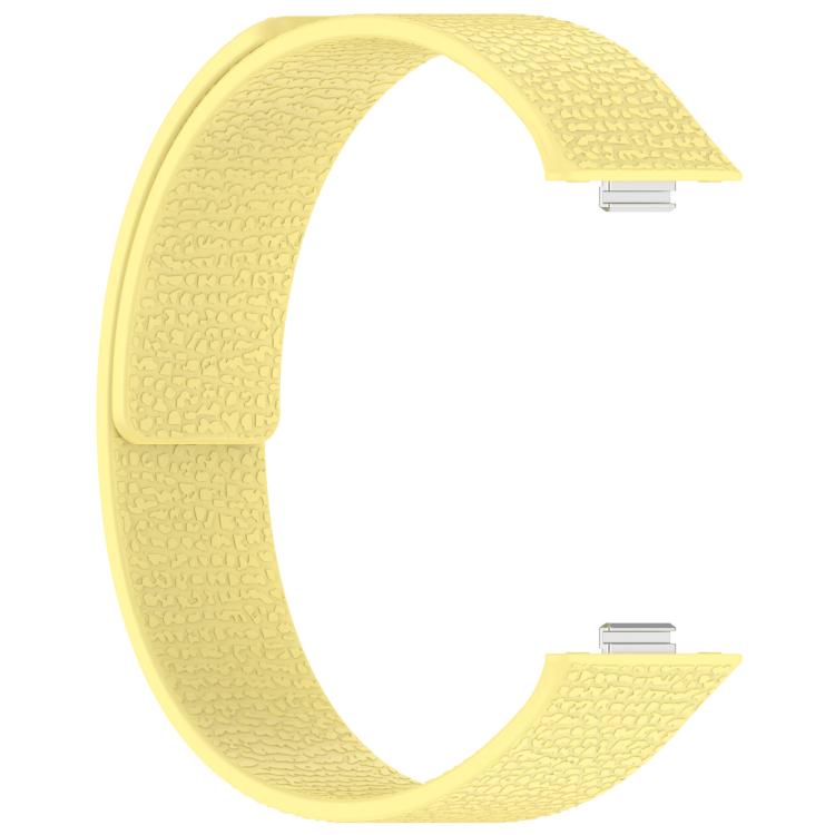 For Huawei Watch Fit4 / Fit4 Pro / Fit3 Lychee Texture Soft Magnetic Silicone Watch Band