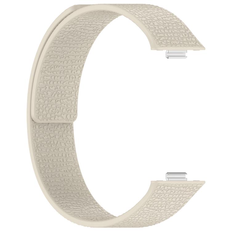 For Huawei Watch Fit4 / Fit4 Pro / Fit3 Lychee Texture Soft Magnetic Silicone Watch Band