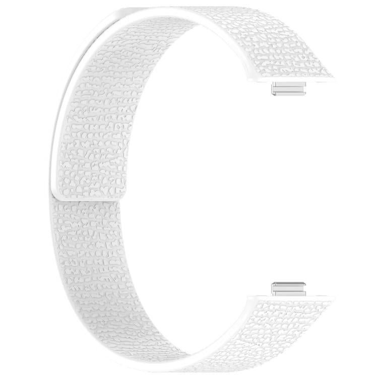 For Huawei Watch Fit4 / Fit4 Pro / Fit3 Lychee Texture Soft Magnetic Silicone Watch Band