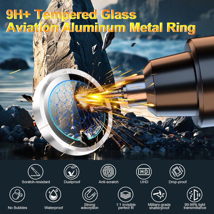 For Samsung Galaxy A55 5G Kalebol No Flicker Ultra-Thin Individual Camera Lens Tempered Glass Film