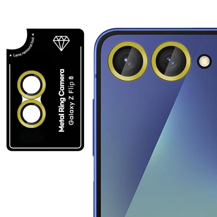 For Galaxy Z Flip8 5G Kalebol No Flicker Ultra-Thin Individual Camera Lens Tempered Glass Film