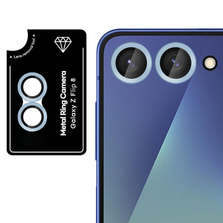 For Galaxy Z Flip8 5G Kalebol No Flicker Ultra-Thin Individual Camera Lens Tempered Glass Film