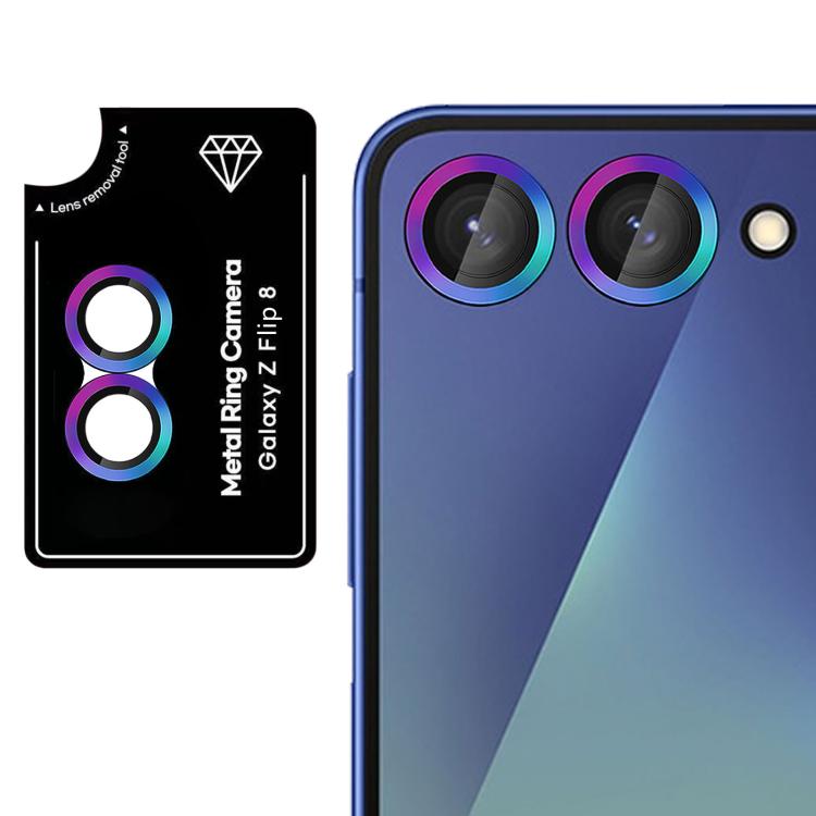 For Galaxy Z Flip8 5G Kalebol No Flicker Ultra-Thin Individual Camera Lens Tempered Glass Film