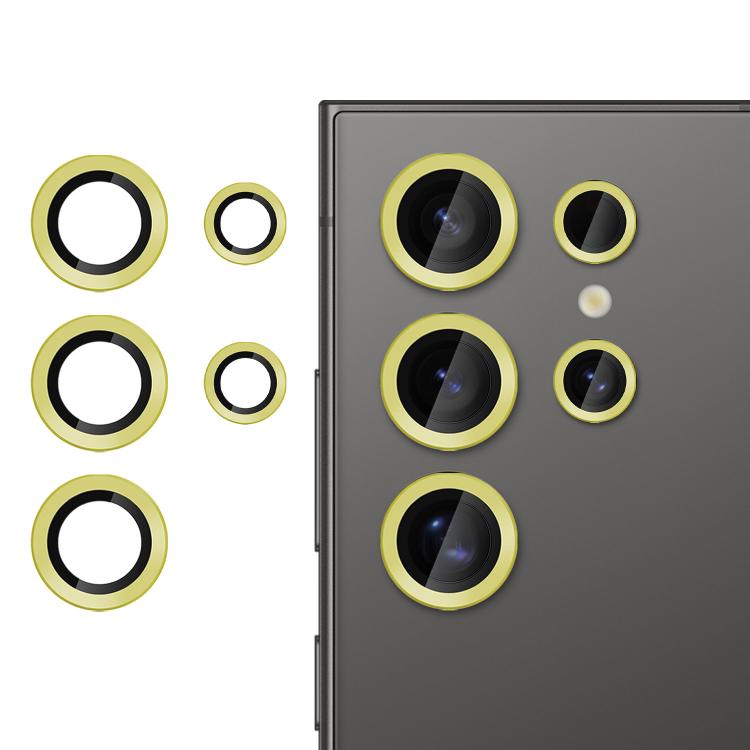 For Samsung Galaxy S24 Ultra 5G Kalebol No Flicker Ultra-Thin Individual Camera Lens Tempered Glass Film