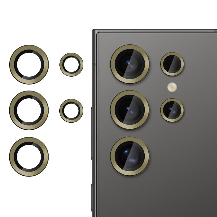 For Samsung Galaxy S24 Ultra 5G Kalebol No Flicker Ultra-Thin Individual Camera Lens Tempered Glass Film