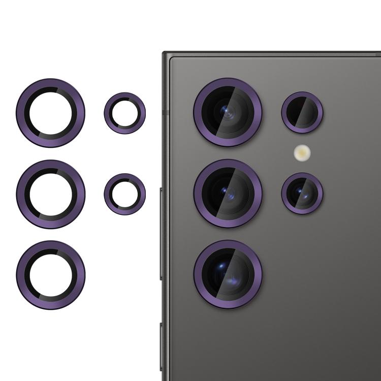 For Samsung Galaxy S24 Ultra 5G Kalebol No Flicker Ultra-Thin Individual Camera Lens Tempered Glass Film