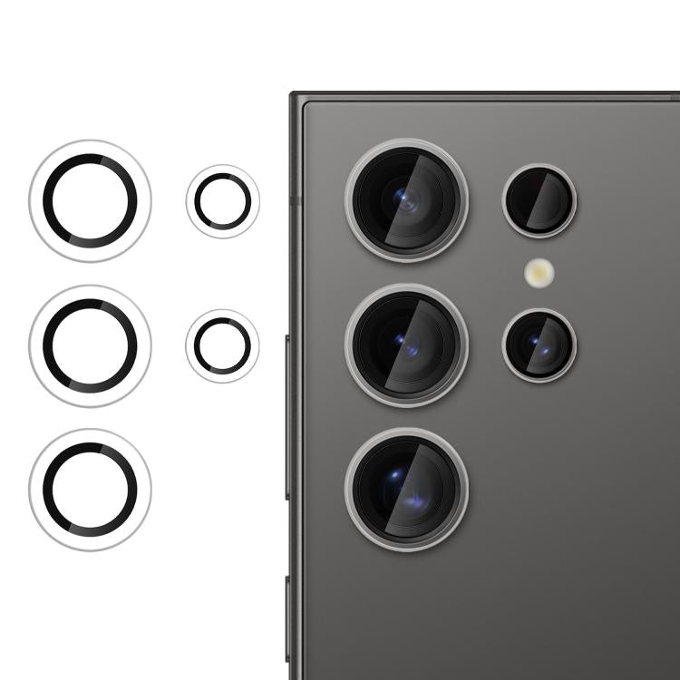 For Samsung Galaxy S24 Ultra 5G Kalebol No Flicker Ultra-Thin Individual Camera Lens Tempered Glass Film