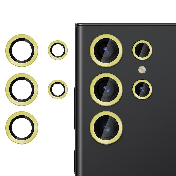 For Samsung Galaxy S23 Ultra 5G Kalebol No Flicker Ultra-Thin Individual Camera Lens Tempered Glass Film