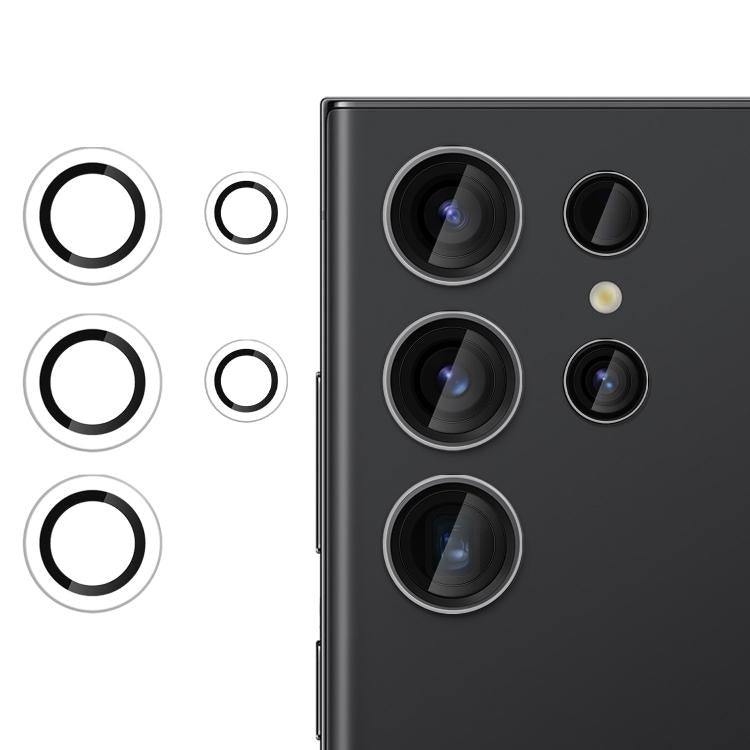 For Samsung Galaxy S22 Ultra 5G Kalebol No Flicker Ultra-Thin Individual Camera Lens Tempered Glass Film