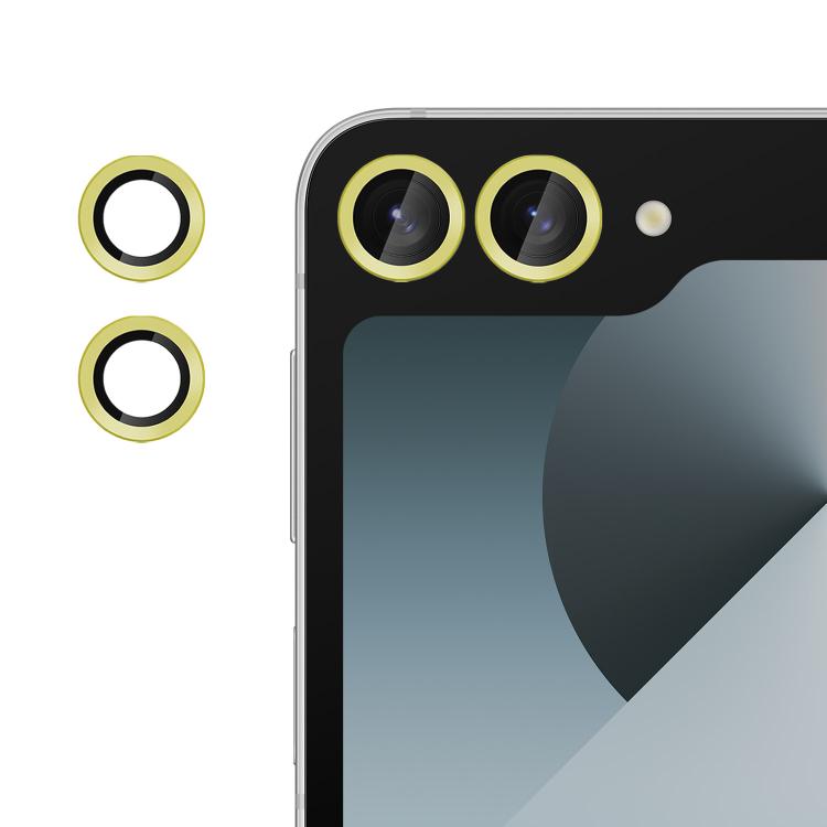 For Samsung Galaxy Z Flip6 Kalebol No Flicker Ultra-Thin Individual Camera Lens Tempered Glass Film