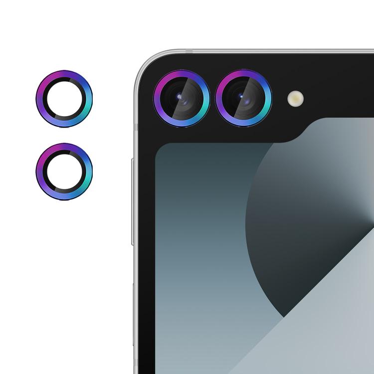 For Samsung Galaxy Z Flip6 Kalebol No Flicker Ultra-Thin Individual Camera Lens Tempered Glass Film