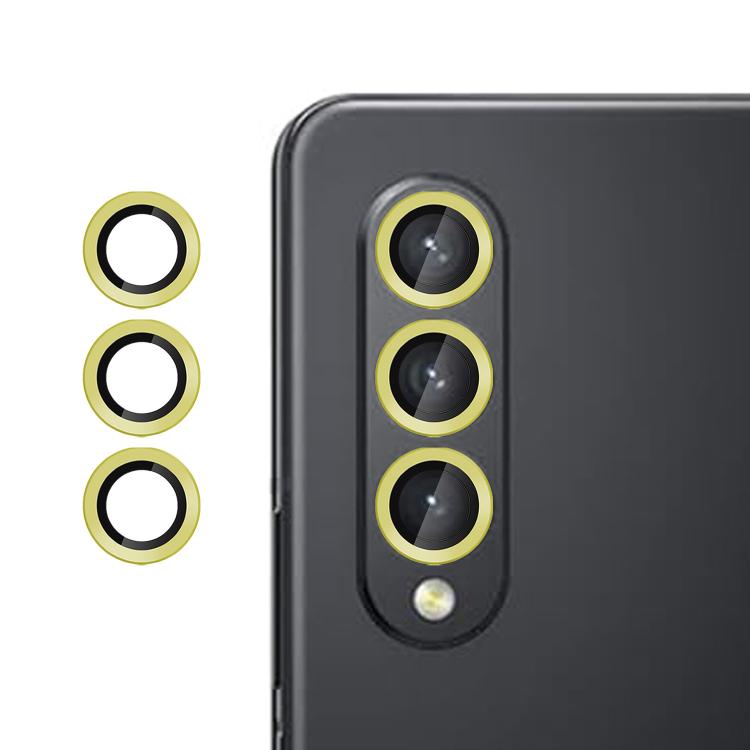 For Samsung Galaxy Z Fold3 Kalebol No Flicker Ultra-Thin Individual Camera Lens Tempered Glass Film