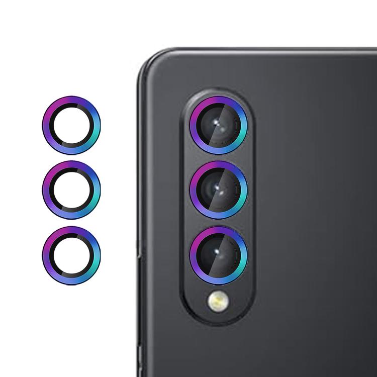 For Samsung Galaxy Z Fold3 Kalebol No Flicker Ultra-Thin Individual Camera Lens Tempered Glass Film
