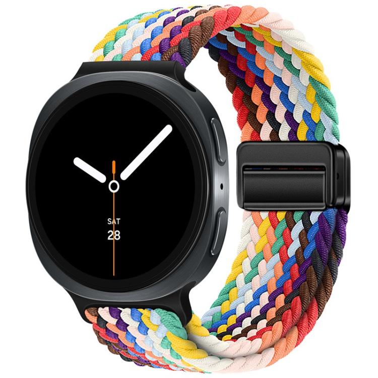 For Samsung Galaxy Watch8 / Watch8 Classic Loop Magnetic Buckle Braided Nylon Watch Band