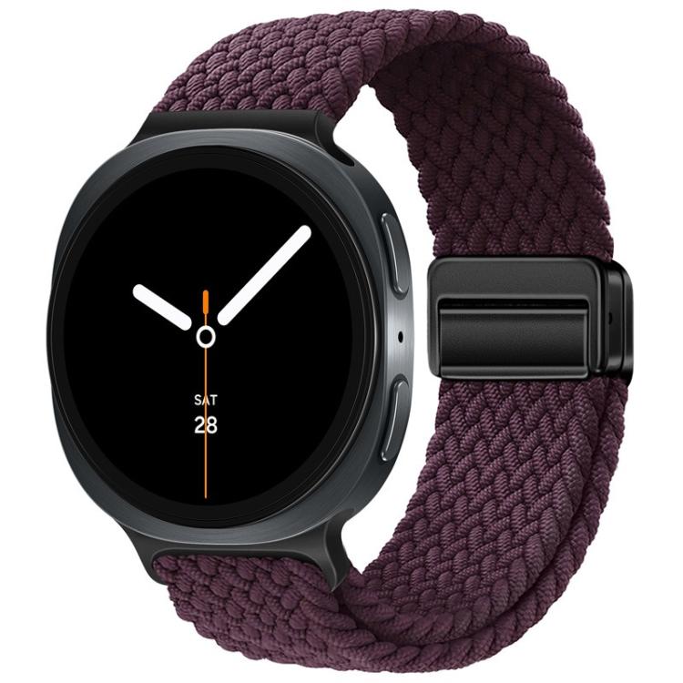 For Samsung Galaxy Watch8 / Watch8 Classic Loop Magnetic Buckle Braided Nylon Watch Band
