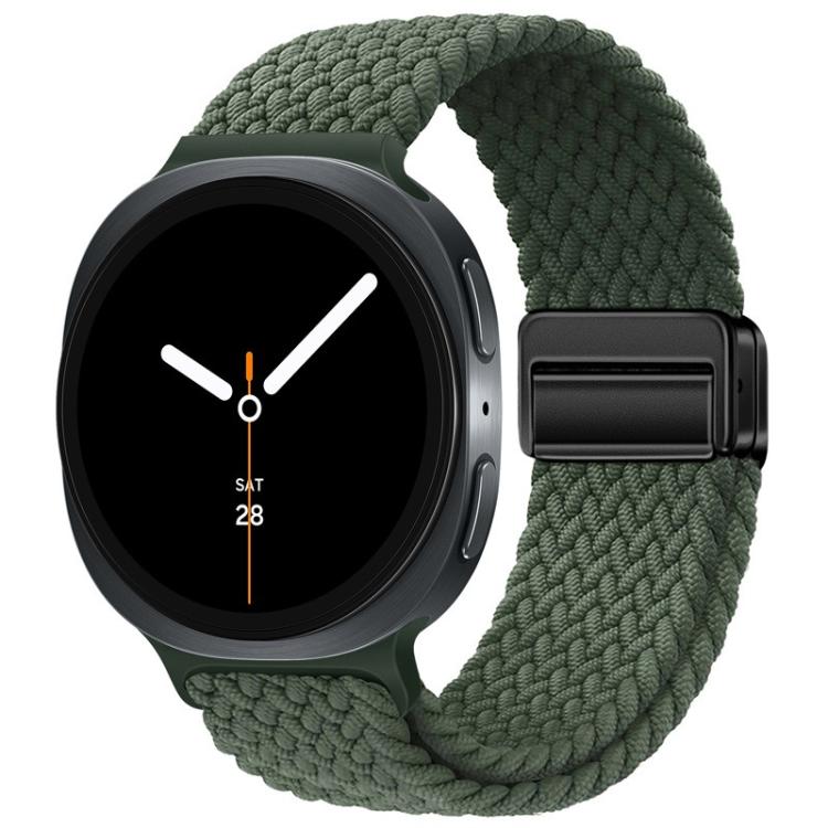 For Samsung Galaxy Watch8 / Watch8 Classic Loop Magnetic Buckle Braided Nylon Watch Band