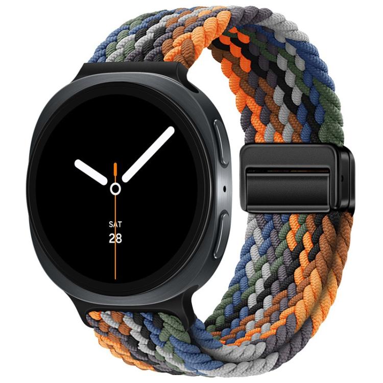 For Samsung Galaxy Watch8 / Watch8 Classic Loop Magnetic Buckle Braided Nylon Watch Band