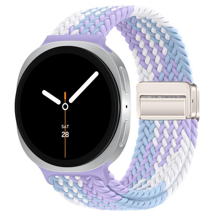 For Samsung Galaxy Watch8 / Watch8 Classic Loop Magnetic Buckle Braided Nylon Watch Band