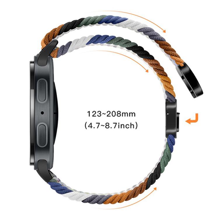 For Samsung Galaxy Watch8 / Watch8 Classic Loop Magnetic Buckle Braided Nylon Watch Band