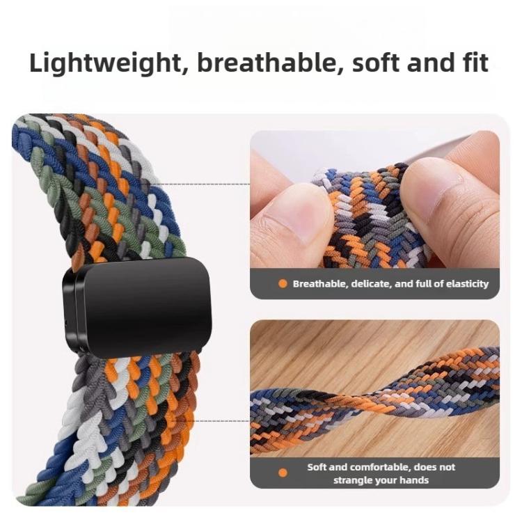 For Samsung Galaxy Watch8 / Watch8 Classic Loop Magnetic Buckle Braided Nylon Watch Band