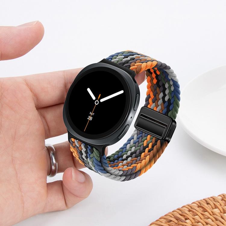For Samsung Galaxy Watch8 / Watch8 Classic Loop Magnetic Buckle Braided Nylon Watch Band