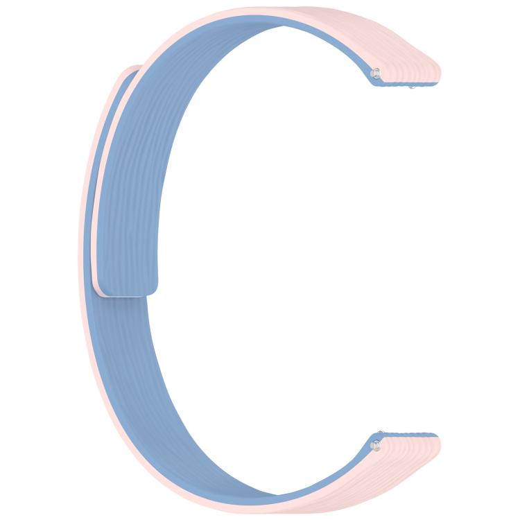 12mm Striped Soft Magnetic Silicone Watch Band