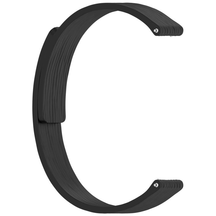 12mm Striped Soft Magnetic Silicone Watch Band