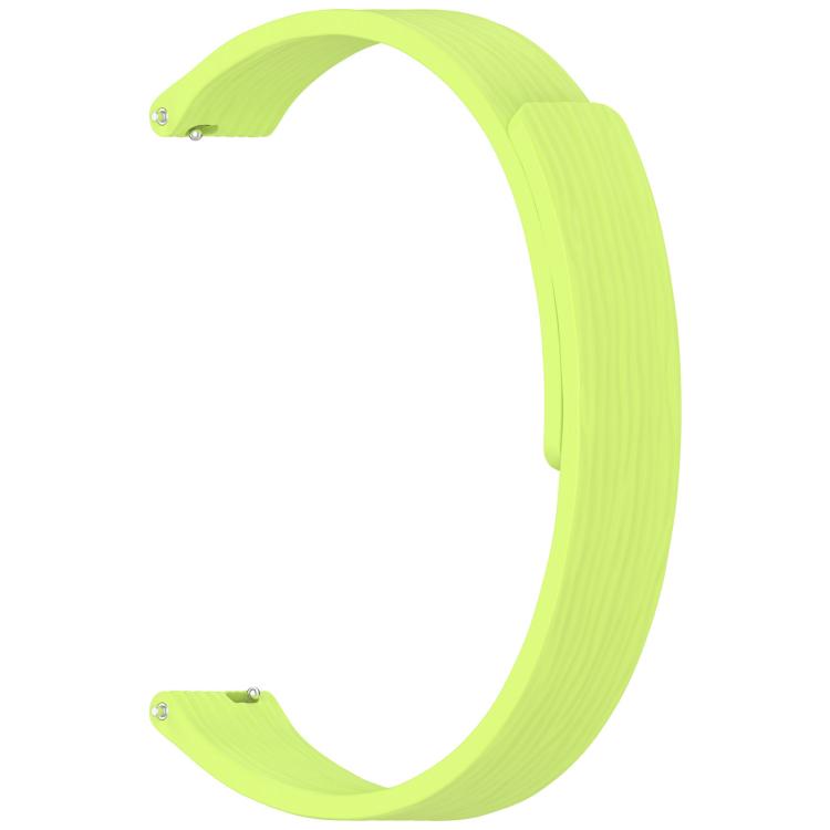 12mm Striped Soft Magnetic Silicone Watch Band
