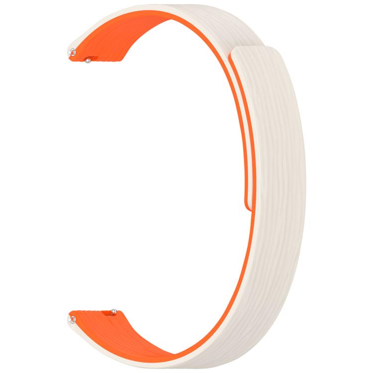 12mm Striped Soft Magnetic Silicone Watch Band