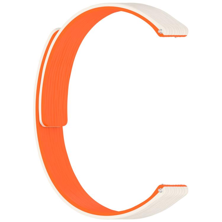 12mm Striped Soft Magnetic Silicone Watch Band
