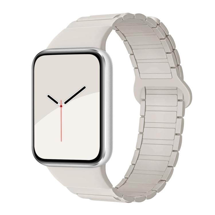 For Xiaomi Band  10 Pro / Redmi Watch 6 / 5 Tri-Beads Magnetic Silicone Watch Band