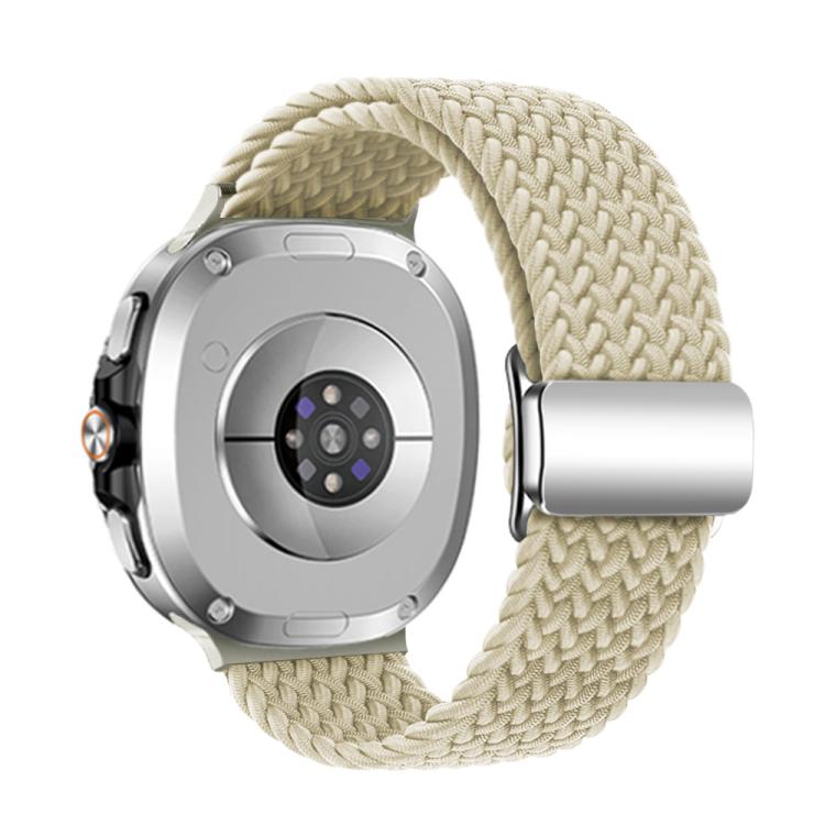 For Samsung Galaxy Watch8 / Watch8 Classic Magnetic Buckle Braided Nylon Watch Band