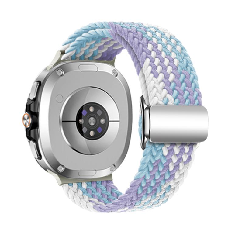 For Samsung Galaxy Watch8 / Watch8 Classic Magnetic Buckle Braided Nylon Watch Band