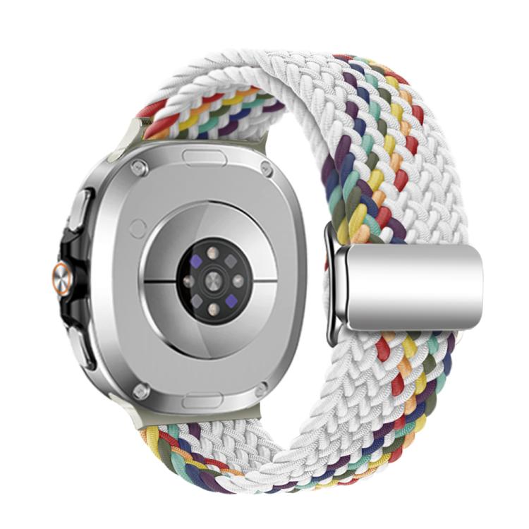 For Samsung Galaxy Watch8 / Watch8 Classic Magnetic Buckle Braided Nylon Watch Band