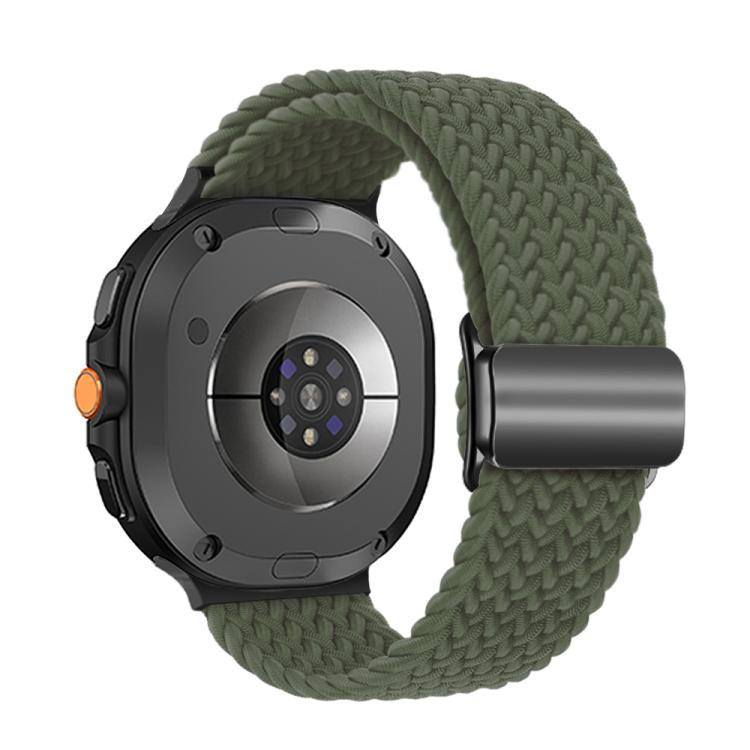 For Samsung Galaxy Watch8 / Watch8 Classic Magnetic Buckle Braided Nylon Watch Band