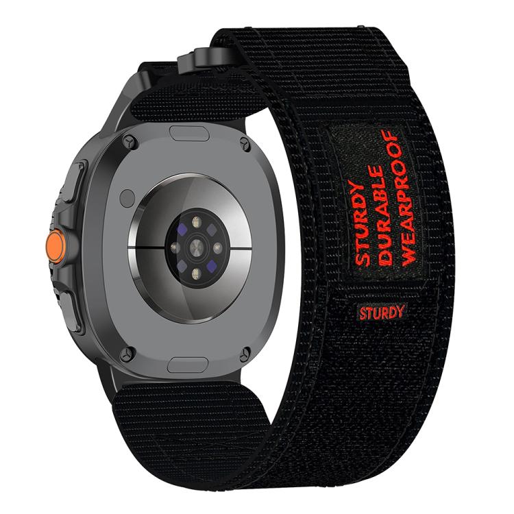 For Samsung Galaxy Watch8 / Watch8 Classic Two Sections Nylon Hook And Loop Fastener Watch Band