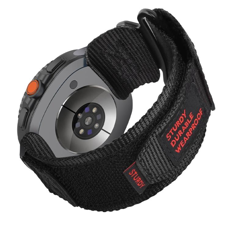 For Samsung Galaxy Watch8 / Watch8 Classic Two Sections Nylon Hook And Loop Fastener Watch Band
