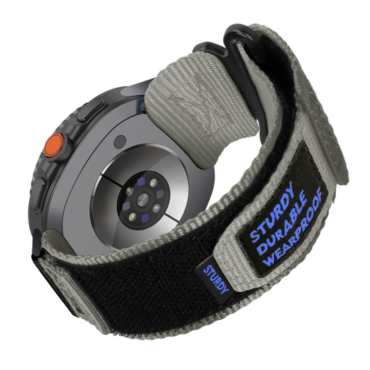 For Samsung Galaxy Watch8 / Watch8 Classic Two Sections Nylon Hook And Loop Fastener Watch Band