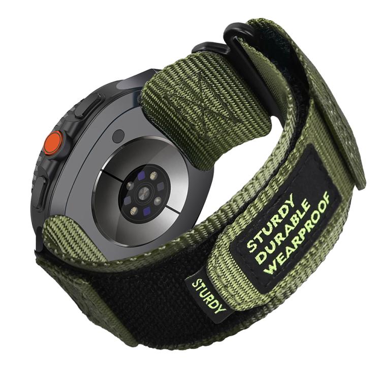 For Samsung Galaxy Watch8 / Watch8 Classic Two Sections Nylon Hook And Loop Fastener Watch Band