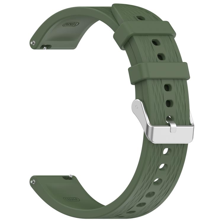 For OnePlus Watch 3 43mm Rhombic Texture Groove Silicone Watch Band